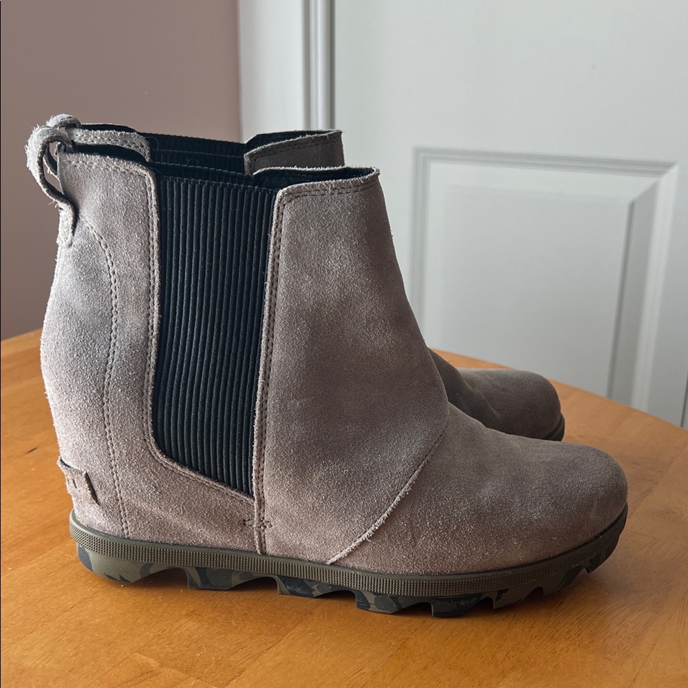 Sorel Joan of Arctic Wedge Suede Ankle Booties